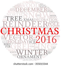 christmas -text graphics concept (word cloud)
