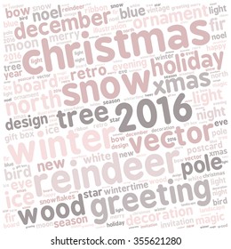 christmas -text graphics concept (word cloud)