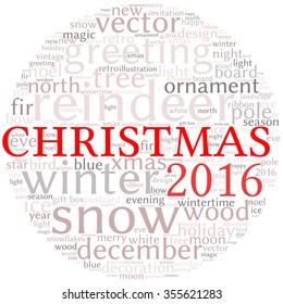 christmas -text graphics concept (word cloud)