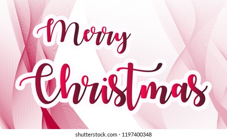 Christmas text greeting card, holiday design elements for decorations, invitation, cards