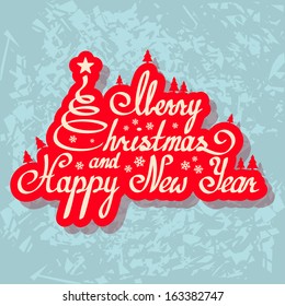 Christmas text, label
