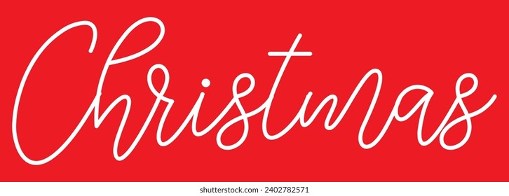 Texto de Navidad en el fondo rojo.