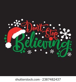 Christmas text and snowflakes, ideal for decorating