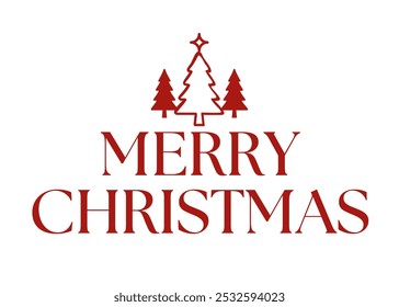 Christmas text with a Christmas tree graphic, perfect for festive decorations, holiday greetings, or seasonal cards, adding a touch of holiday spirit with the classic symbol of Christmas joy