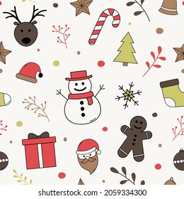 textura navideña con decoraciones. Fondo de Navidad. Vector