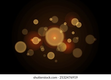 Textura de Navidades. Reflejos dorados sobre un fondo oscuro. El fondo son las luces de una gran ciudad. El efecto bokeh. Se puede utilizar en publicidad, redes sociales y Diseño web.