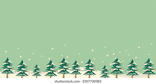 Christmas theme background with empty area for text, aesthetic christmas background with several elements