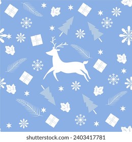 Christmas theme background on seamless pattern