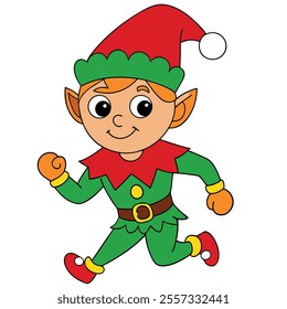 Christmas Theme Evil character Illustration Vector - Dark Holiday Art