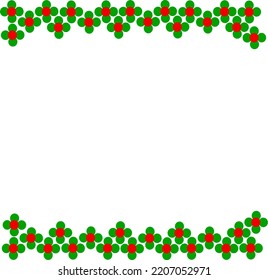 tema de navidad en marco floral