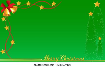 Christmas theme green color background design with area space for content or word