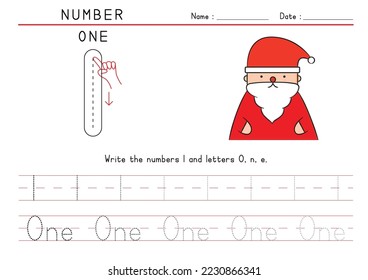 Christmas Theme - Learning Number One