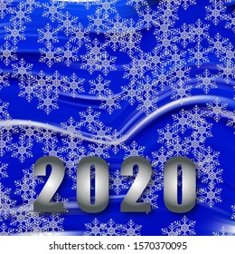 
Christmas theme on a blue background design element