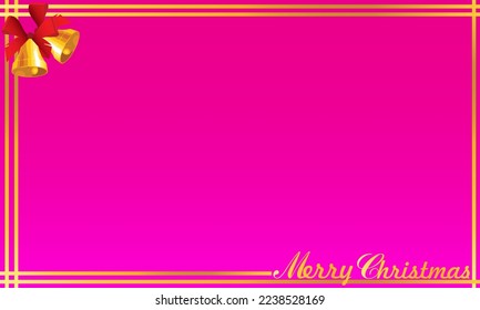 Christmas theme pink color background design with area space for content or word