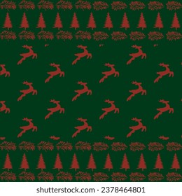 christmas theme scarf design pattern