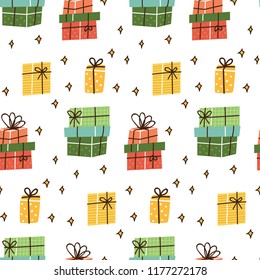 Christmas theme seamless background