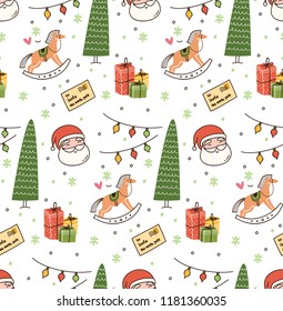 Christmas theme seamless background