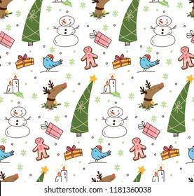 Christmas theme seamless background
