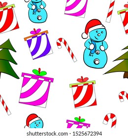 Christmas theme seamless, christmas gift, New Year