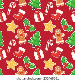 Christmas theme seamless pattern.
