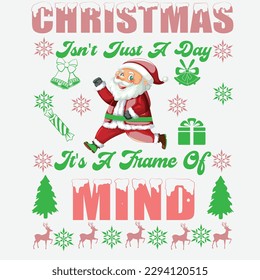 CHRISTMAS theme, slogan graphics and illustrations with patches for t-shirts and other user