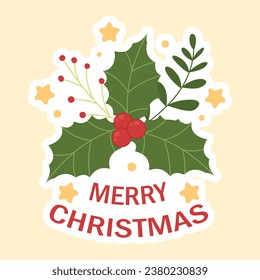 Christmas Theme Vector Arts with Christmas holiday celebration simple cute icons