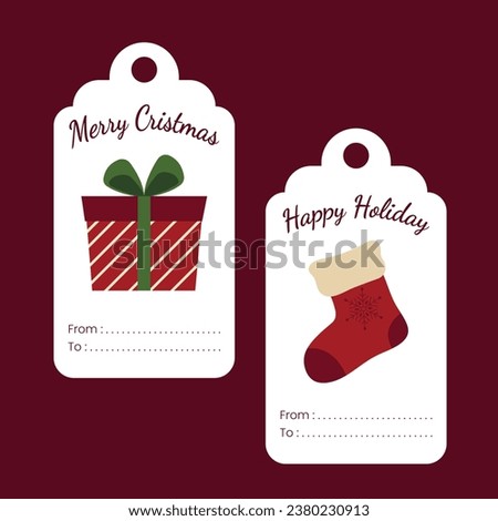 Christmas Theme Vector Arts with Christmas holiday celebration simple cute icons