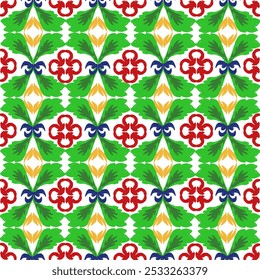 Christmas theme vector embroidery, motif ethnic ikat seamless textile illustration, print striped ornament, pattern, design for wrapping, silk, scarf, clothing, background, textile, carpets, curtains
