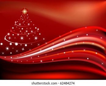 christmas theme with wave concept