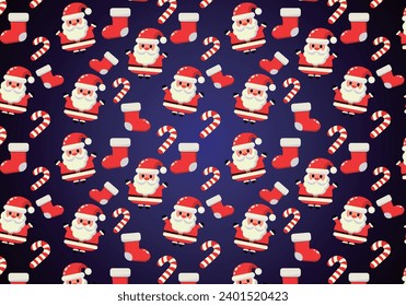 Christmas themed background, design backgrounds, with pattern of Christmas symbols, background for Christmas