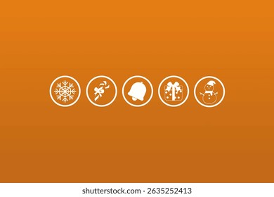 Christmas themed background, christmas icons to decorate, greeting cards, banners. vector illustration