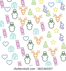 Christmas themed background. vector illustration
