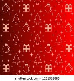 Christmas themed pattern, wrapping paper, Christmas vector design, festive Christmas background.
