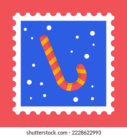 diseño de ilustración vectorial de estampado postal con tema de navidad
