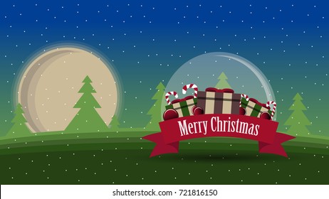 Christmas themed vector.