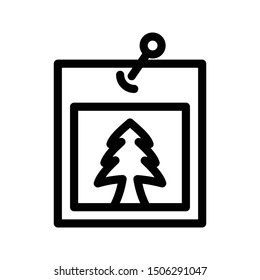 christmas thin line vector icon