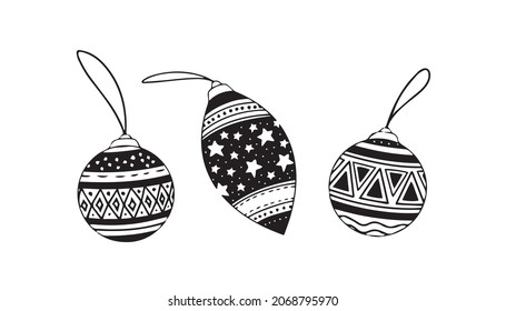 Weihnachtsgeschenke, Vektorgrafik-Handzeichen-Doodle