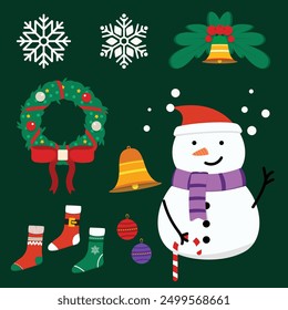 christmas things vector illustration design