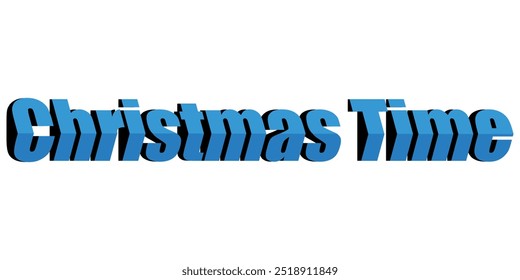 Christmas time 3d Text Effect