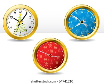 Christmas time clocks