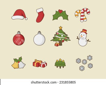 christmas time icons