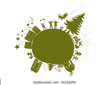 It's christmas time on little planet earth, children are happy, Santa is coming !