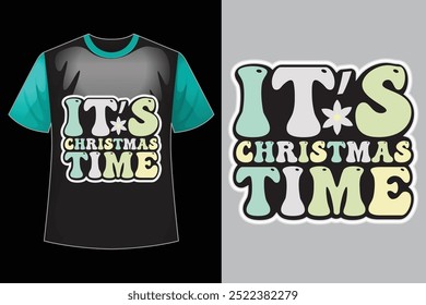 it’s Christmas time retro design