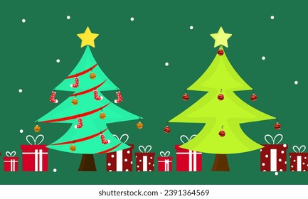 Christmas time, Christmas tree, cute gifts Christmas Wallpaper