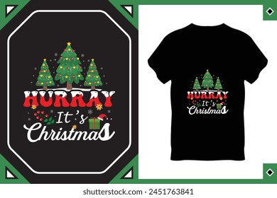 Christmas Time T-Shirt Design Vector