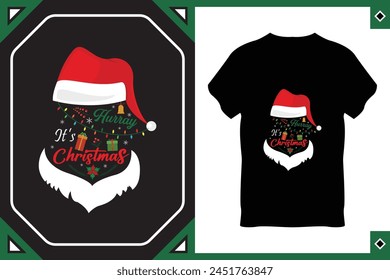 Christmas Time T-Shirt Design Vector