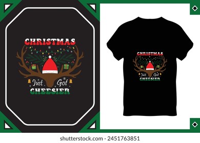 Christmas Time T-Shirt Design Vector