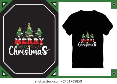 Christmas Time T-Shirt Design Vector