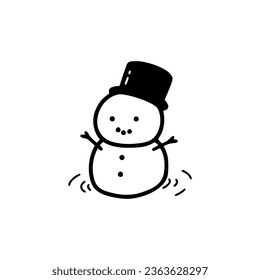Christmas tiny snowman 