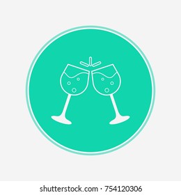 Christmas toast icon